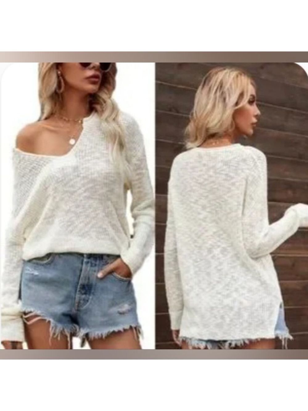 Ivory Long Sleeve Sweater